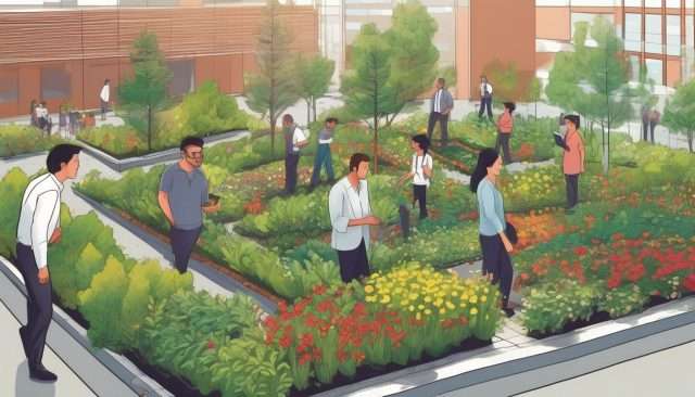 The Impact of Commercial Gardens on Employee Well-Being